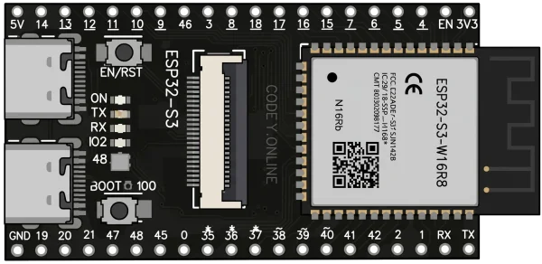 ESP32-S3 N16R18 Camera Module development board